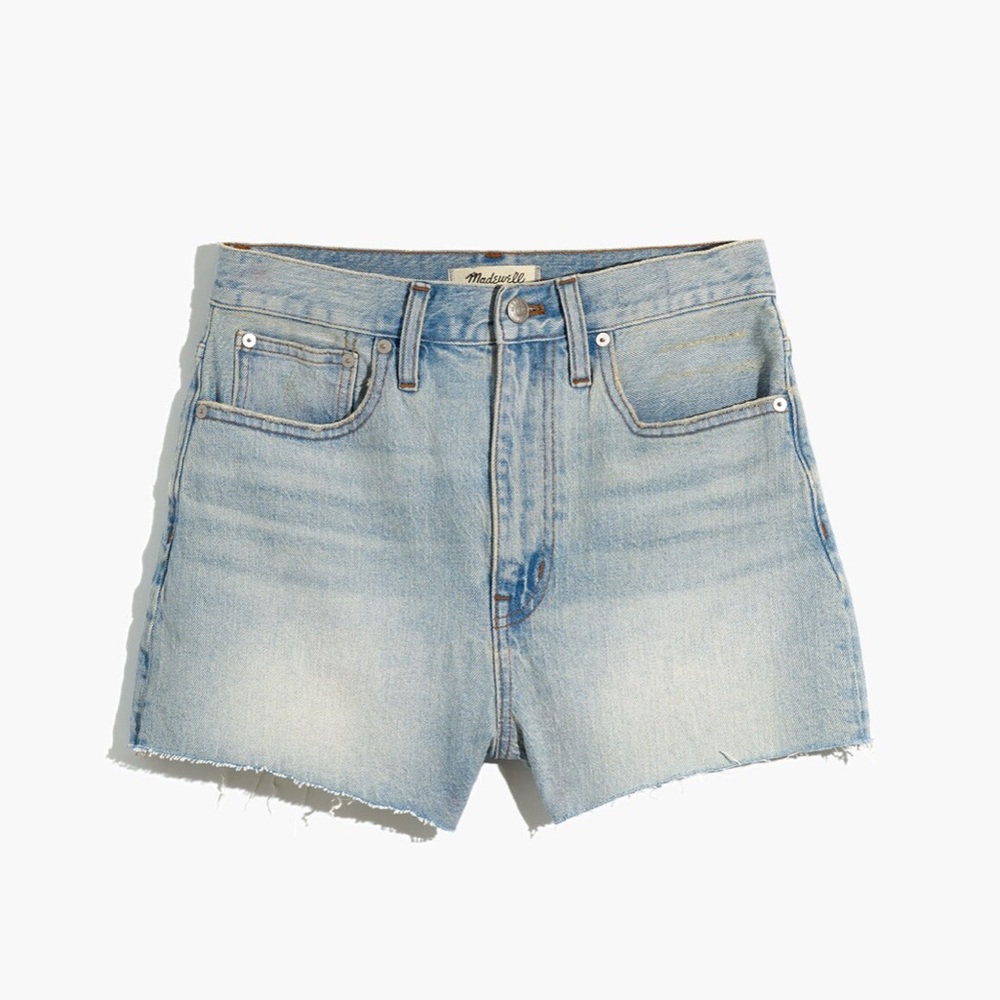 Madewell Mom Jean Short Short Fitzgerald Wash 28